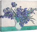 Lienzo decorativo con flores de Van Gogh, listo para colgar