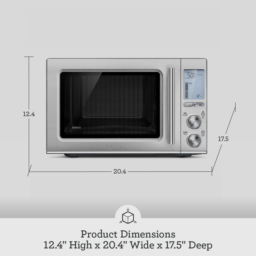 Microondas Breville Smooth Wave, 850W, Modelo BMO850BSS1BUC1