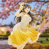Figura Sexy y Elegante de Mai Sakurajima en Vestido de Primavera