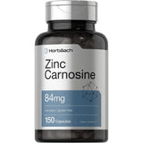 Suplemento de carnosina de zinc 84 mg 150 unidades Sin OMG