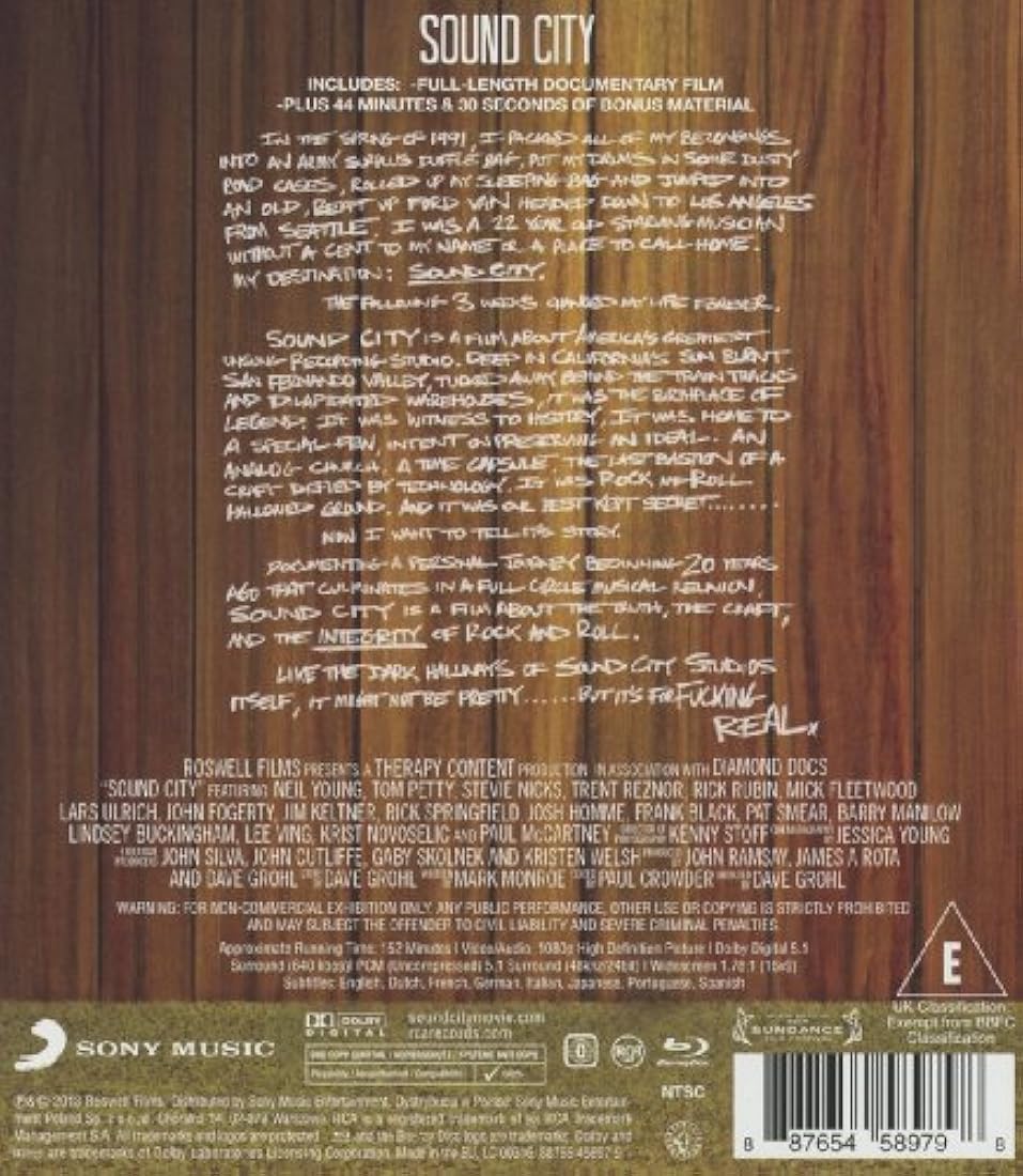 Ciudad del sonido [Blu-ray]