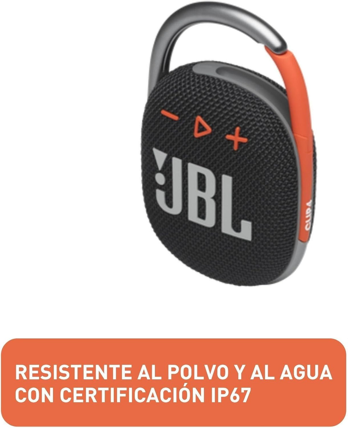Altavoz Bluetooth JBL Clip 4 - Impermeable, 10h de batería