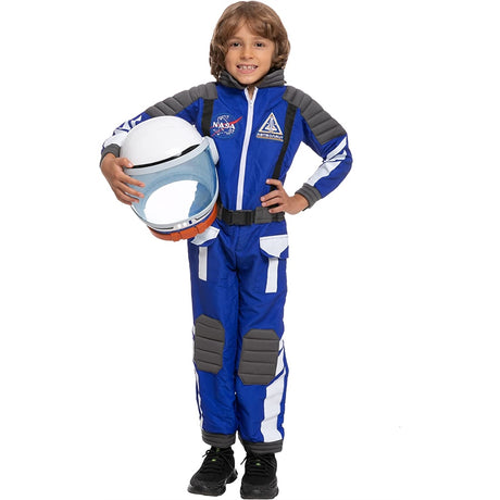 Disfraz de astronauta azul unisex Tamaño: S (5-7)