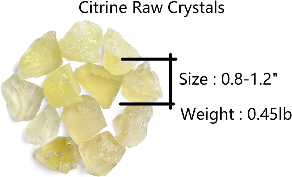 Cristales de Citrino Natural en Bruto - Rocas para Decoración