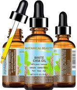 Aceite de Chía Blanca Virgen Puro Natural para Cara, Piel, Cabello