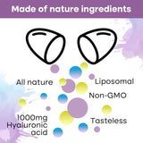 Cápsulas de ácido hialurónico liposomal suplementos de ácido