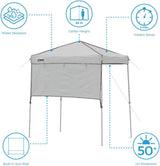 Tienda Instantánea Core con Pared Ajustable, 6 ft x 4 ft
