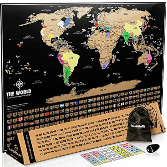 Landmass Goods- Póster original de mapa de viaje