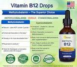 Vitamina B12 Sublingual líquido gotas  5000 MCG suplemento