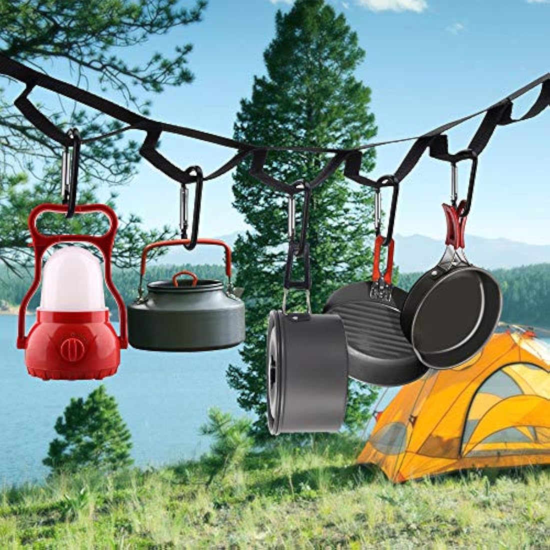 Correa para colgar suministros de camping o jardín