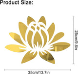 Sticker de Pared Lotus Flower, CREATCABIN, 3D Acrílico, 13.7x9.8