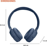 Auriculares Inalámbricos JBL Tune 520BT, 57H batería, ligeros