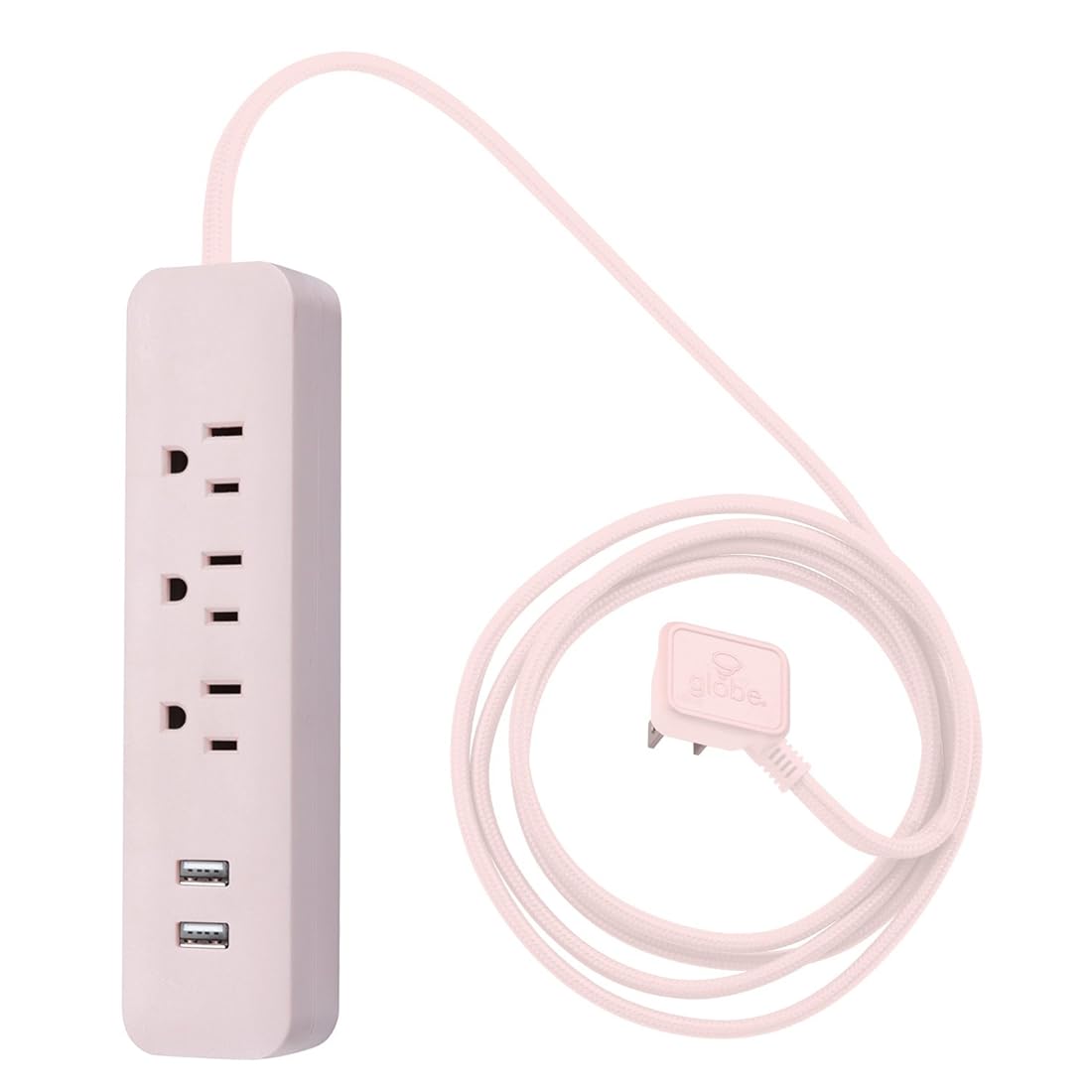 Tira de alimentación de 3 pies y 3 tomas 2 puertos USB