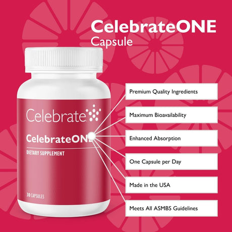 Multivitamínico CelebrateONE, Hierro Libre, 30 Cápsulas