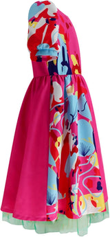 Disfraz de muñeca rara Poboola, vestido con mangas abullonadas.