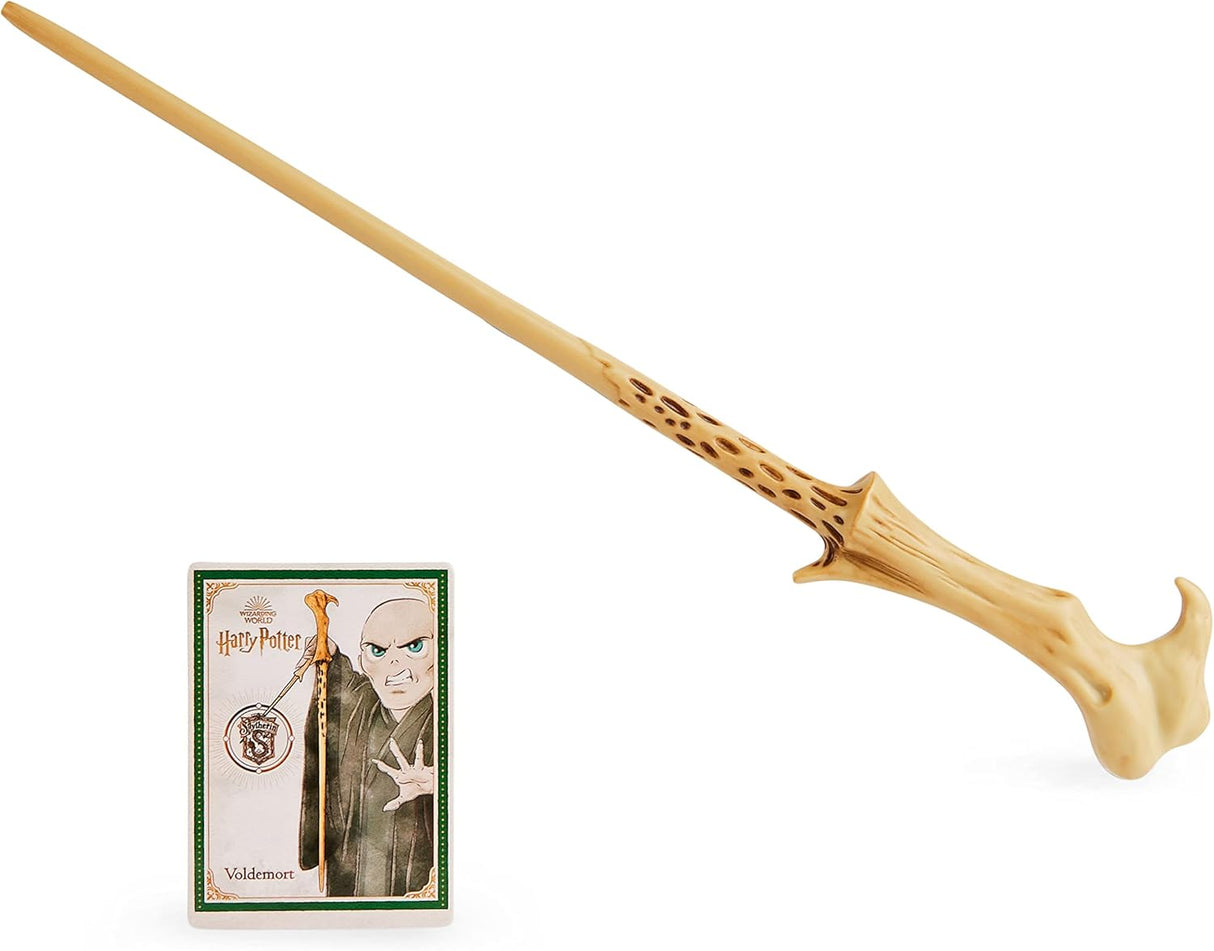 Wizarding World Harry Potter - Varita hechizadora de 12 pulgadas con tarjeta de hechizos coleccionable, regalos de Halloween, juguetes para niños a partir de 6 años