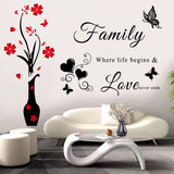 Vinilos Decorativos Familia - Adhesivos Removibles para Pared