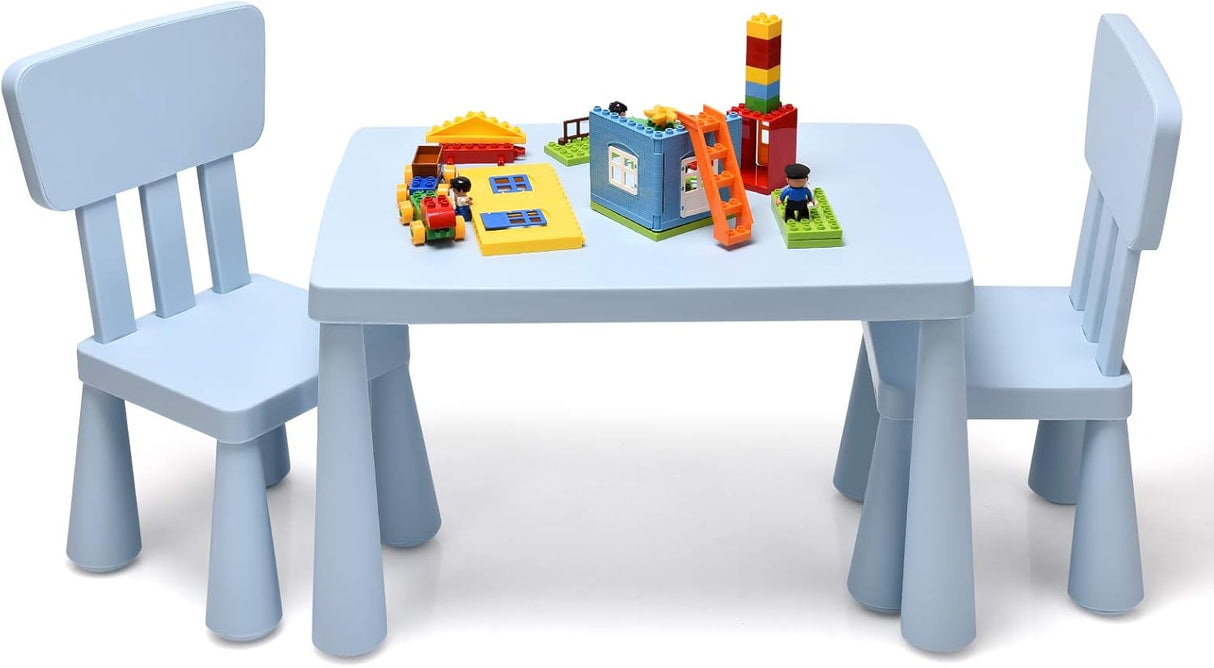 Mesas y Sillas para Niños azul jardín de infantes