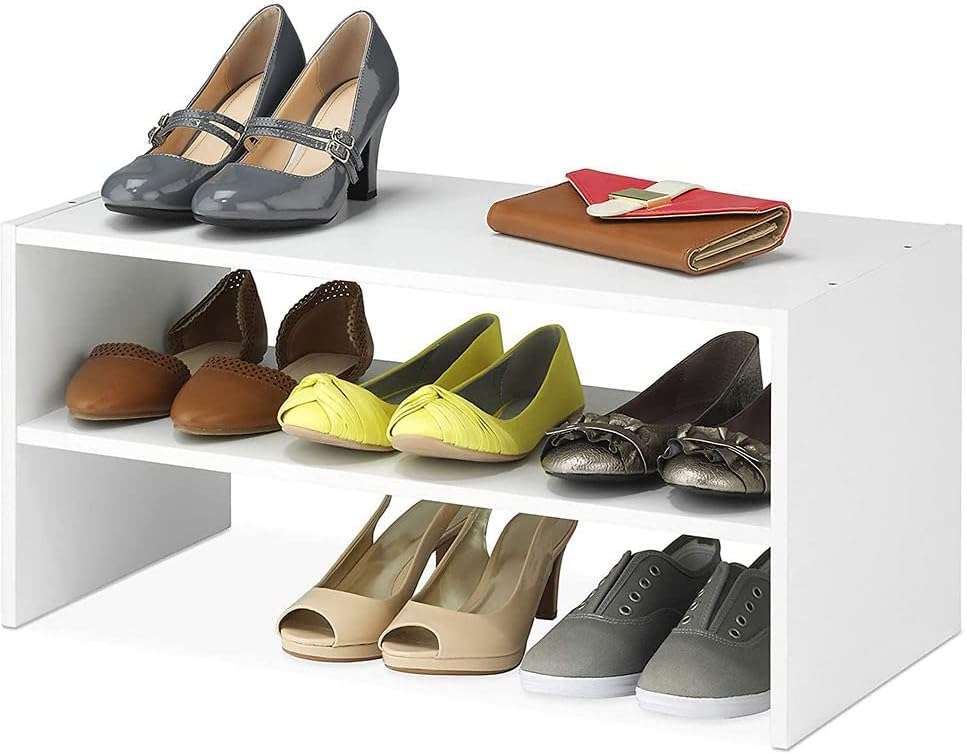 Organizador apilable con estantes - 2 niveles, modelo Whitmor