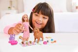 Set de Barbie con mascotas, con cachorro y accesorios, 3 piezas