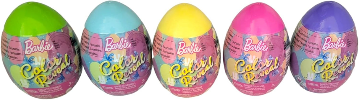 Barbie Color Reveal Easter Egg Surprise Bundle Mattel 5 Mystery Eggs