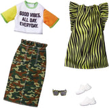 Conjunto de Ropa Barbie 2 Piezas, 2 Atuendos y Accesorios