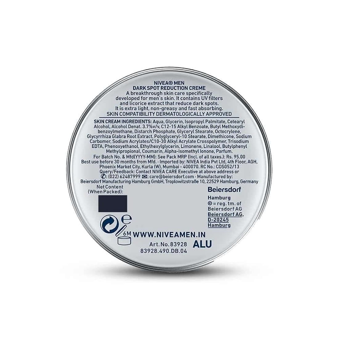 Crema reductora de manchas oscuras para hombre NIVEA