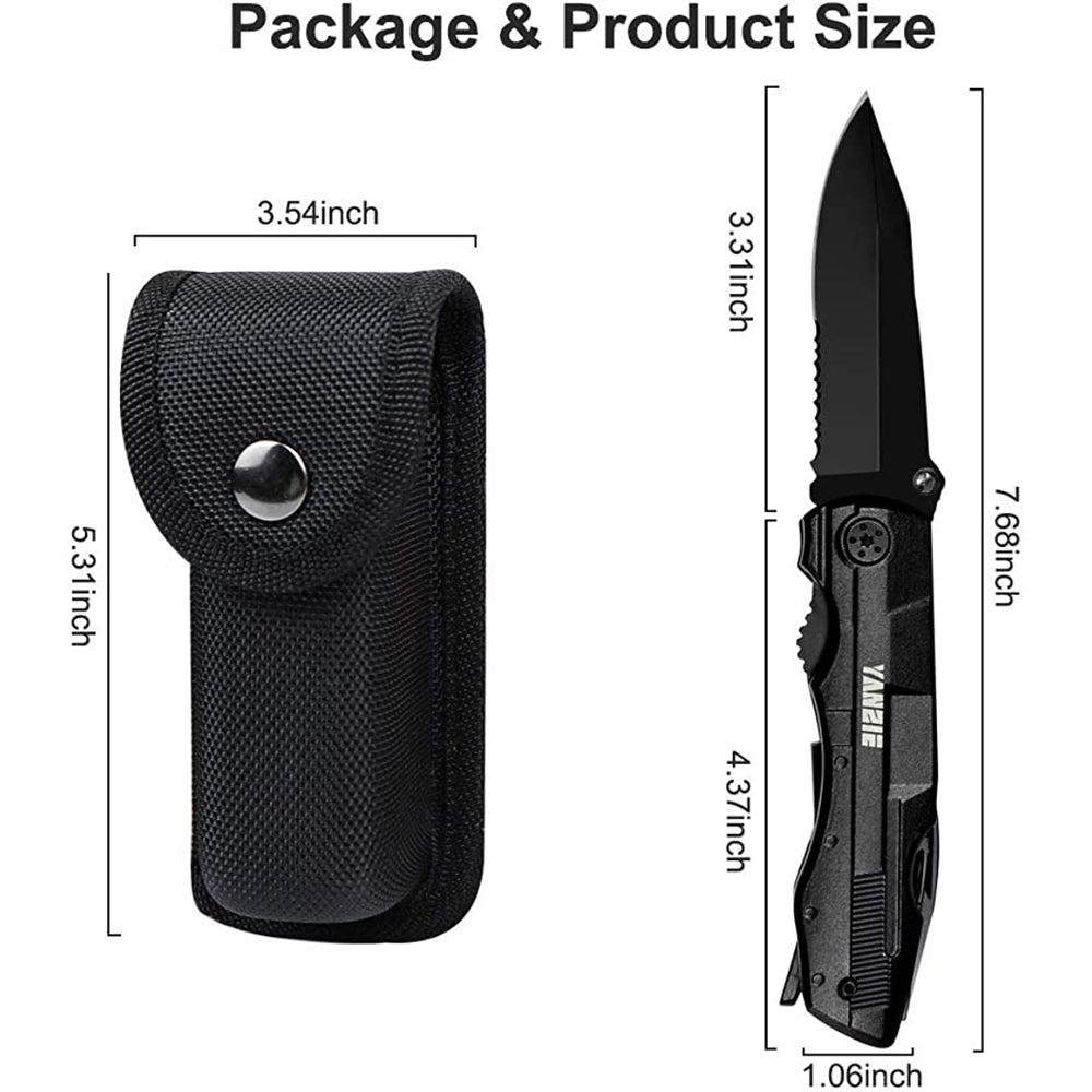 Cuchillo de bolsillo de hombre, cuchillo plegable para caza