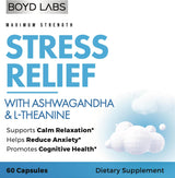 Suplemento de Ashwagandha y L-Theanina, 60 cápsulas, marca X