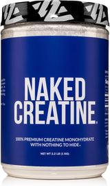 Creatina Monohidratada 1000g Naked CREATINE, Vegano, Sin GMO