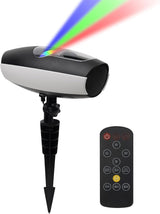 Proyector de luces navideñas, LED, 7 colores, con control RF