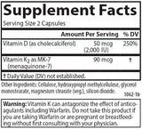 Carlson Vitamina D3 K2, Salud ósea, 1