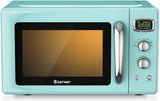 Microondas Retro COSTWAY 0.9Cu.ft, 900W, 5 Potencias, Auto.