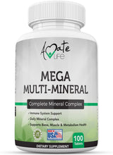 Suplemento Complejo mineral completo con vitamina D3, calcio