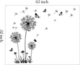 Pegatinas de Pared Diente de León Runtoo Flores y Mariposas