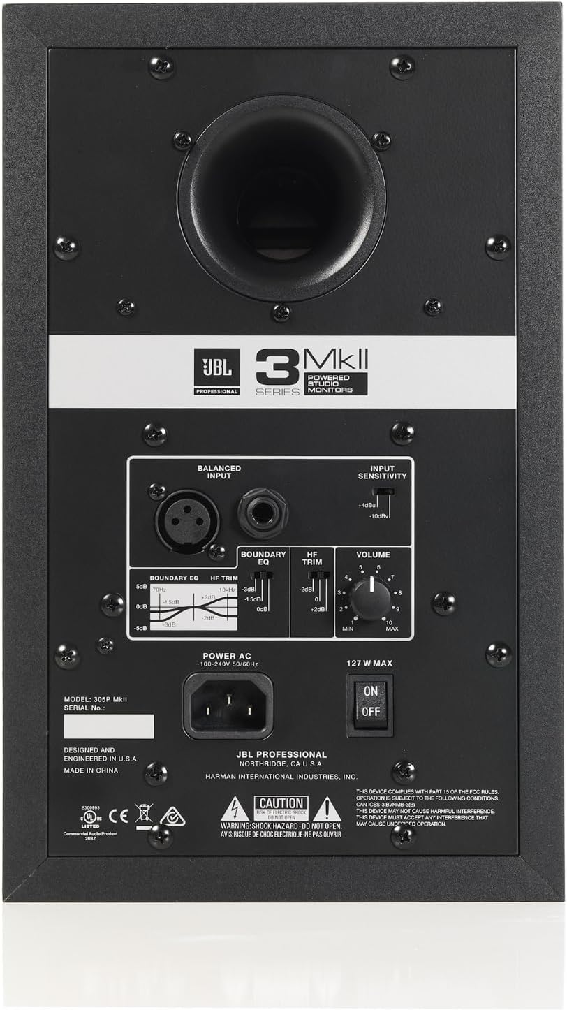 Monitores de Estudio JBL 305P MkII 5 Activos, Pareja