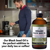 Aceite de Semilla Negra 16oz HalalEveryDay Orgánico, 100% Puro