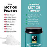 Suplemento Keto polvo de aceite de MCT& Triglicéridos