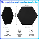Paneles Acústicos Autoadhesivos - 18 Piezas 12x10x0.4