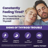 Suplemento de apoyo tiroideo y apoyo suprarrenal con yodo