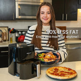 Freidora de Aire 3.8QT, 8 Funciones, Compacta, Modelo Digital