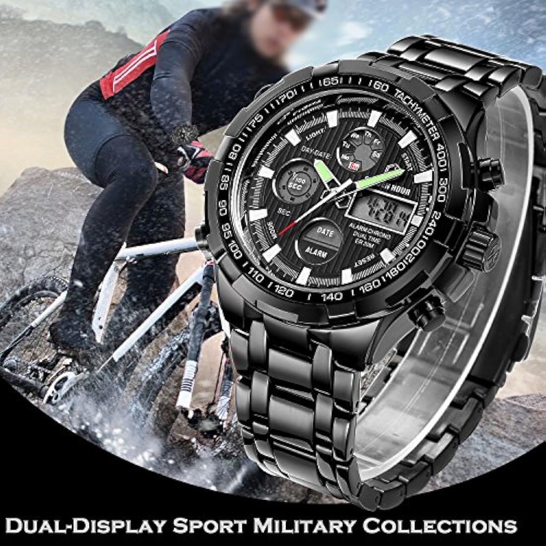 Relojes deportivos analógicos de cuarzo digital para hombre