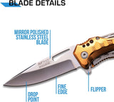 Cuchillo plegable táctico con asistencia de resorte MT-A705