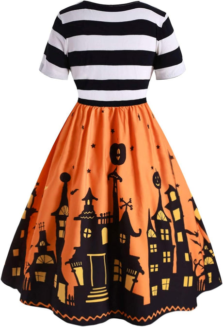 Disfraz Vestido de Halloween diseño de calabaza Tamaño: 5X
