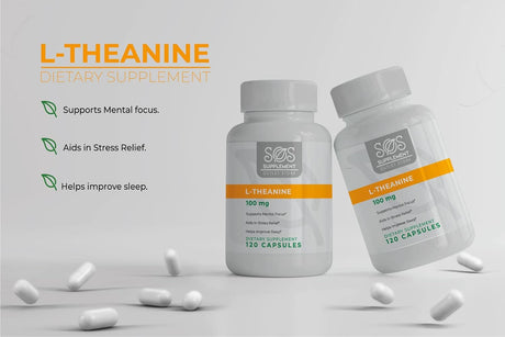 Suplemento de enfoque de apoyo cerebral 100 mg 120 unidades