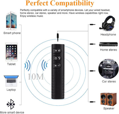 Adaptador Bluetooth V5.0 mini inalámbrico portátil