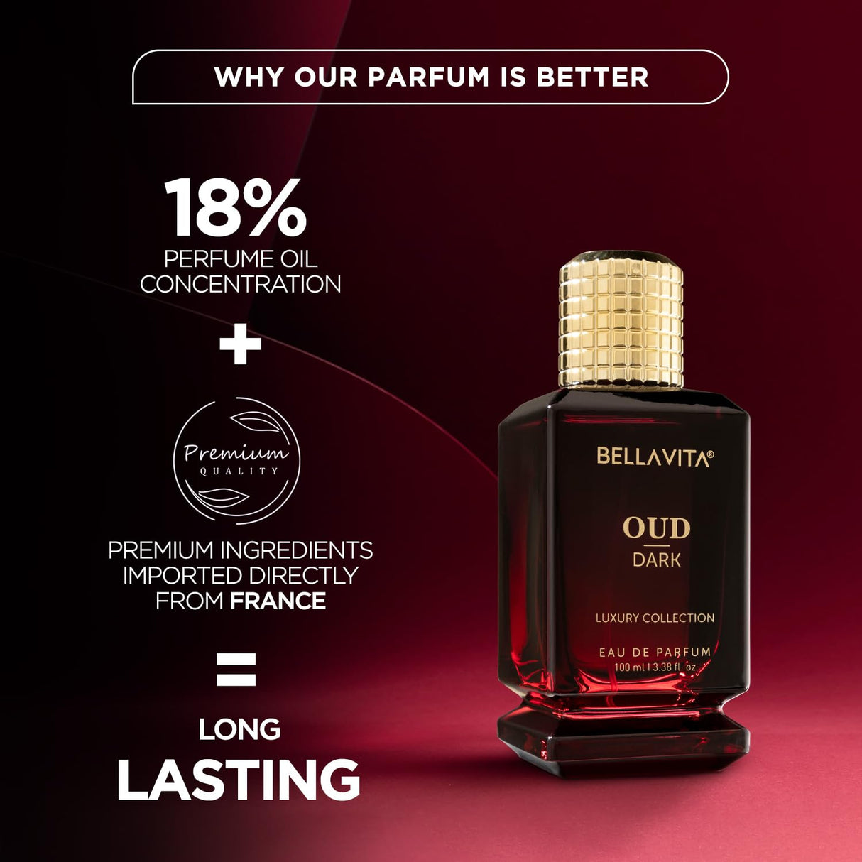 Perfume Intenso Oud Dark, unisex, familia especiada y ambarina
