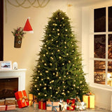 Árbol de Navidad 6.5ft Naomi Home, luces, 2041 ramas, preiluminado
