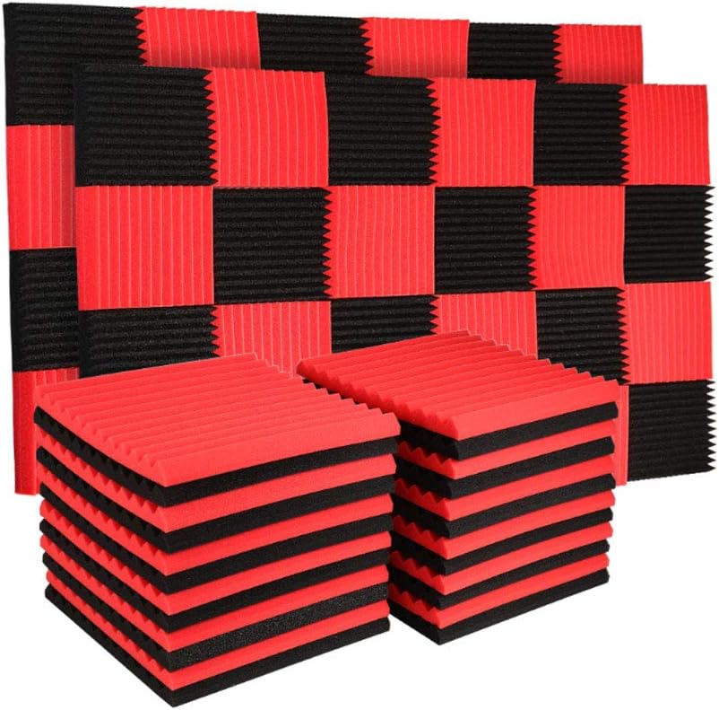 Paquete de 50 Paneles Acústicos, Aislantes, 1 X 12 X 12