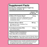 Vitamin Bounty Probiótico vaginal y prebiótico para mujer